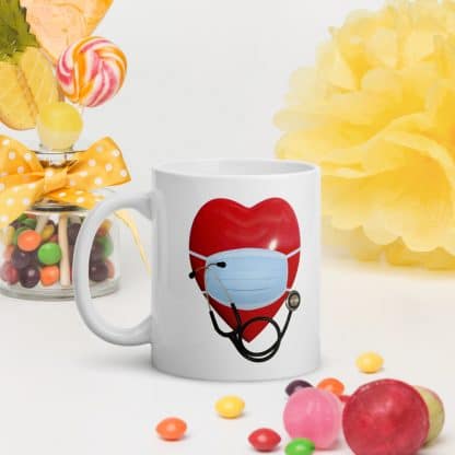 I Love Healthcare Workers Mug