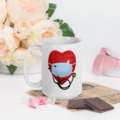 I Love Healthcare Workers Mug